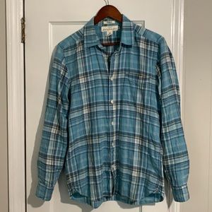 H&M L.O.G.G Regular fit casual button down. Blue